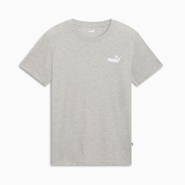 Playera para mujer ESSENTIALS Small Logo, Light Gray Heather, extralarge