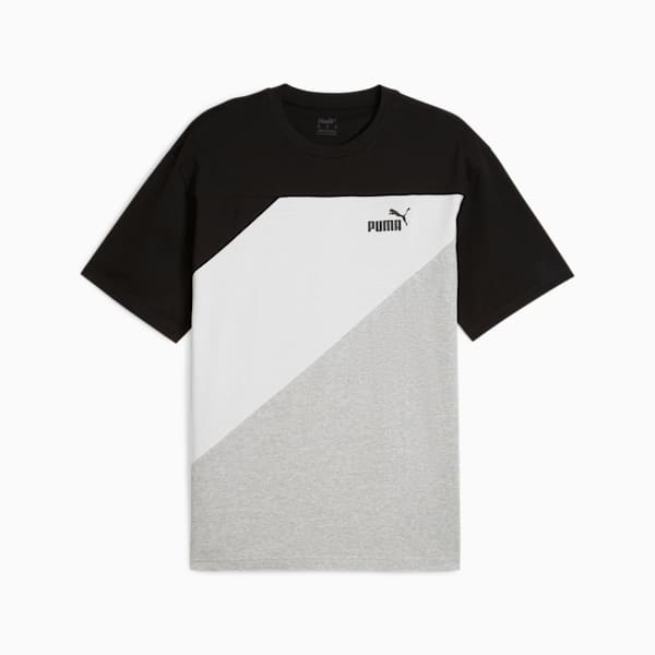 PUMA POWER Colorblock Men's Tee, PUMA Black, extralarge