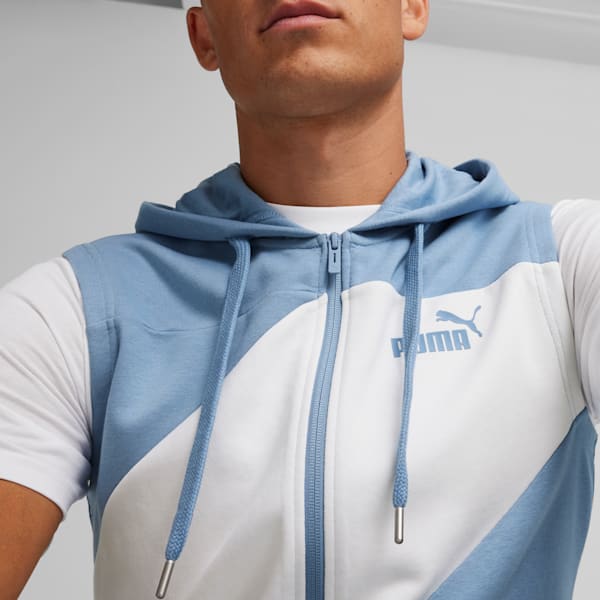 Chandail à capuchon sans manches PUMA POWER, homme, Zen Blue, extralarge