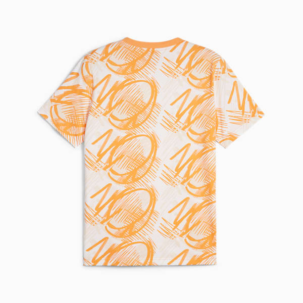White and gold puma t shirt on sale