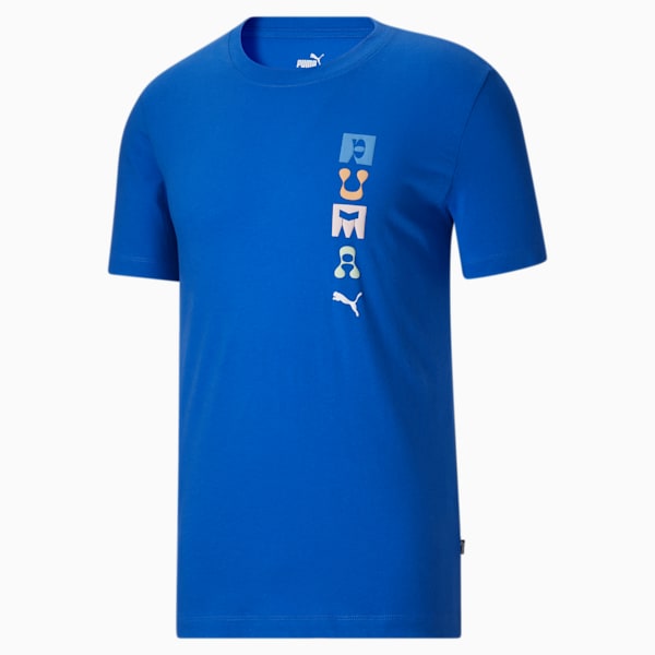 PUMA Font Mix Men's Tee, Royal Sapphire, extralarge