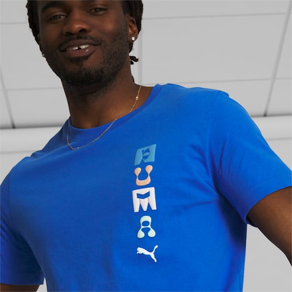 PUMA Font Mix Men's Tee, Royal Sapphire, extralarge