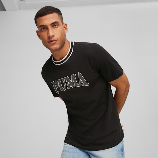 PUMA SQUAD Men's Graphic T-shirt, PUMA Black, extralarge-AUS