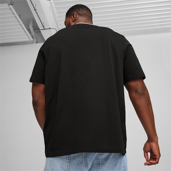 PUMA SQUAD Men's Graphic T-shirt, PUMA Black, extralarge-AUS