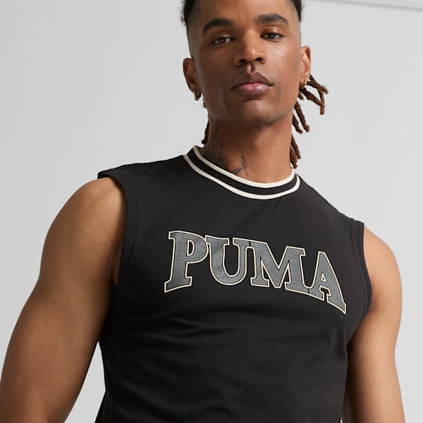 Camiseta sin mangas PUMA SQUAD para hombre, PUMA Black, extralarge