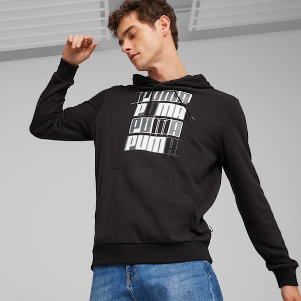 ESS+ LOGO LAB Men's Hoodie, PUMA Black, extralarge