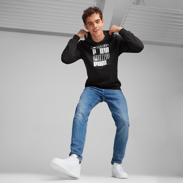 Chandail à capuche ESS+ LOGO LAB Homme, PUMA Black, extralarge