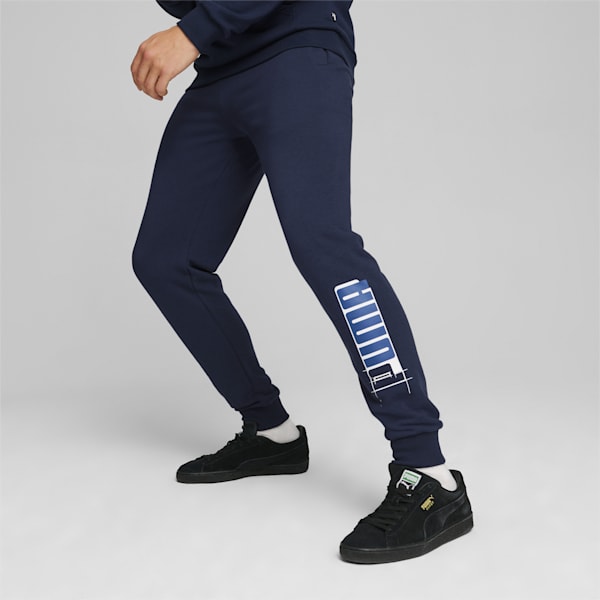 LOGO LAB Men's Sweatpants, Club Navy, extralarge-IND