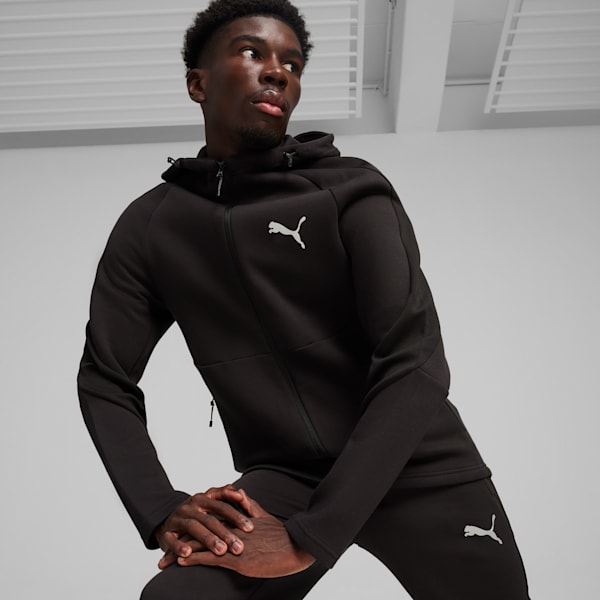 Veste zippée à capuche EVOSTRIPE, PUMA Black, extralarge