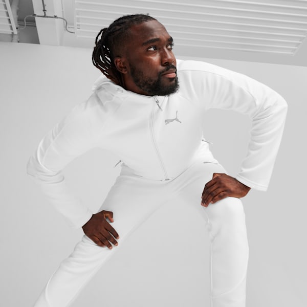 Chamarra con capucha para hombre EVOSTRIPE, PUMA White, extralarge