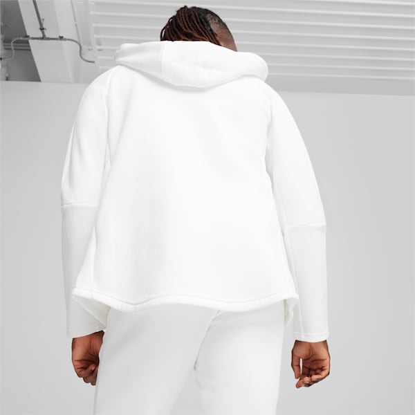 EVOSTRIPE Men's Full-Zip Hoodie, PUMA White, extralarge-IND