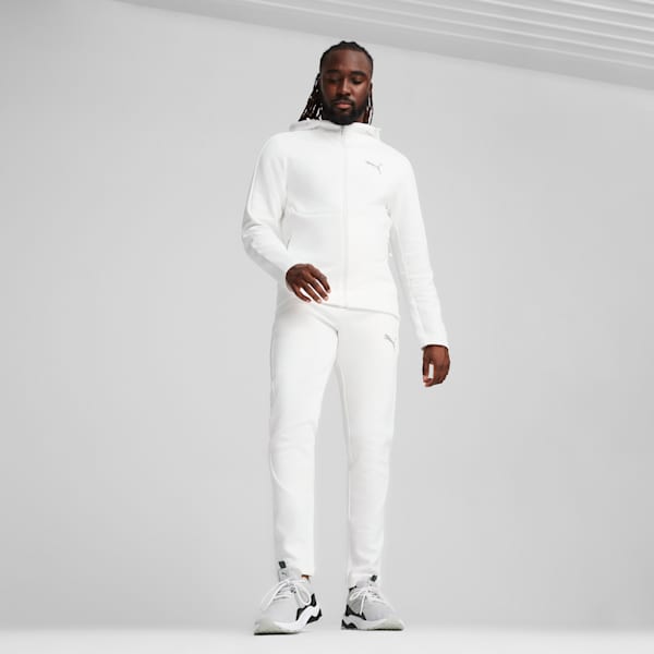 EVOSTRIPE Full-Zip Men's Hoodie, PUMA White, extralarge