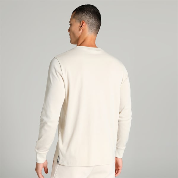 PUMA x one8 Signature Men's Long Sleeve T-shirt, Alpine Snow, extralarge-IND