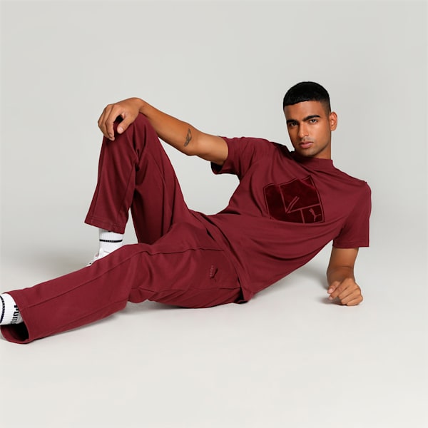 PUMA x one8 Men's Premium T-shirt, Dark Jasper, extralarge-IND
