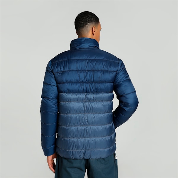 Men's Colorblock Padded Jacket, Parisian Blue, extralarge-IND