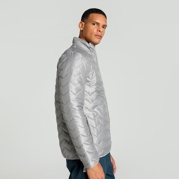 Men's Embossed Elevated Jacket, Concrete Gray, extralarge-IND