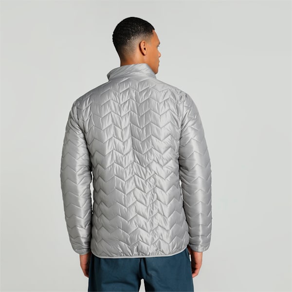 Men's Embossed Elevated Jacket, Concrete Gray, extralarge-IND