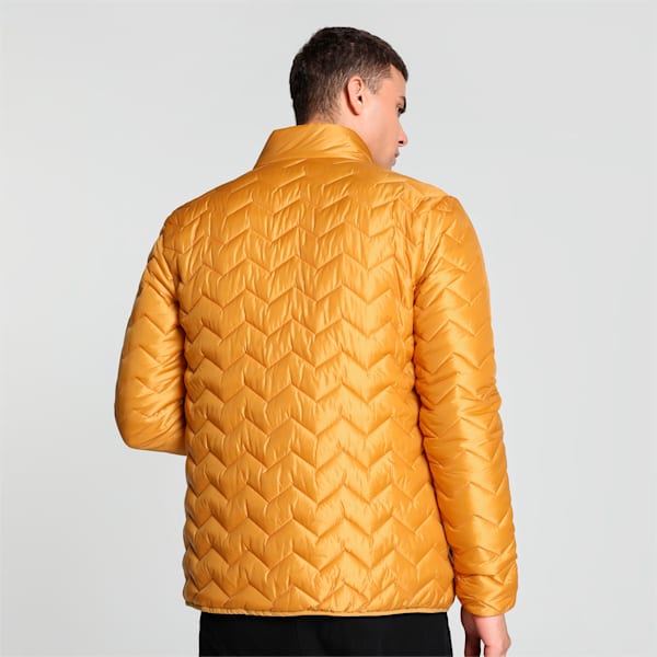 Men's Embossed Elevated Jacket, Amber, extralarge-IND