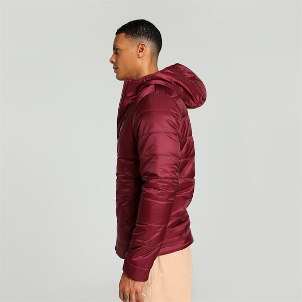 Men's Reversible Slim Fit Hooded Jacket, Team Regal Red, extralarge-IND