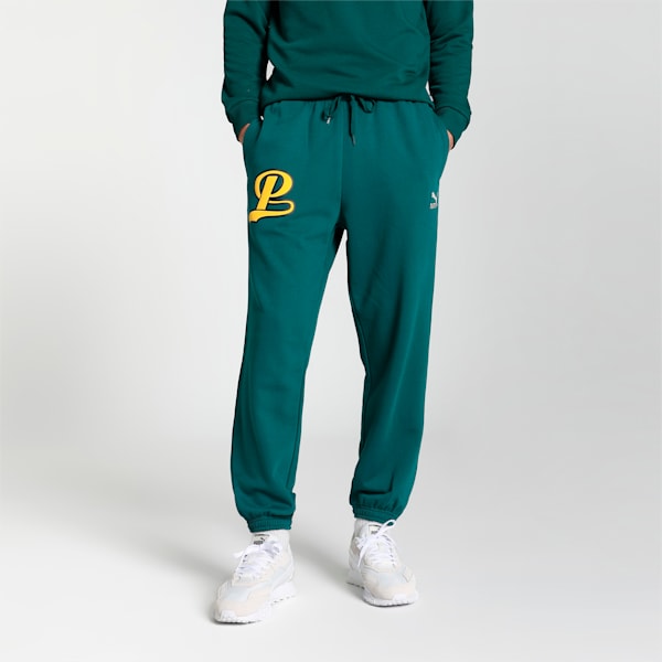 PUMA x HARRDY SANDHU Relaxed Fit Pants, Malachite, extralarge-IND
