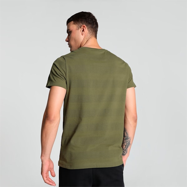 Classics Jacquard Men's T-shirt, Olive Drab, extralarge-IND