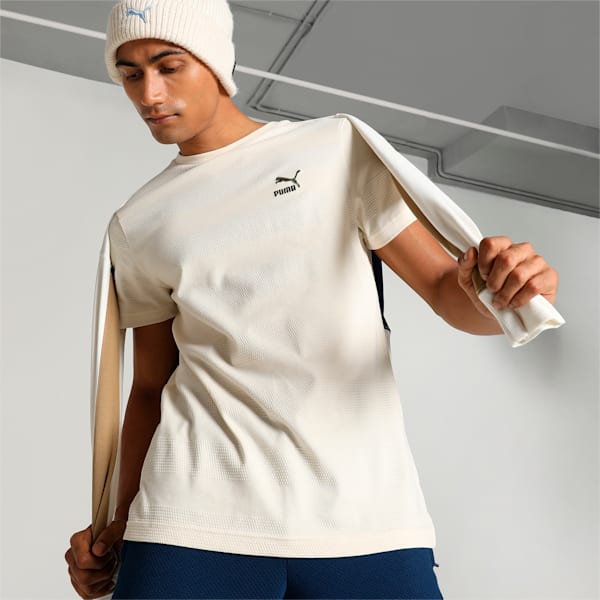 Classics Jacquard Men's T-shirt, Alpine Snow, extralarge-IND