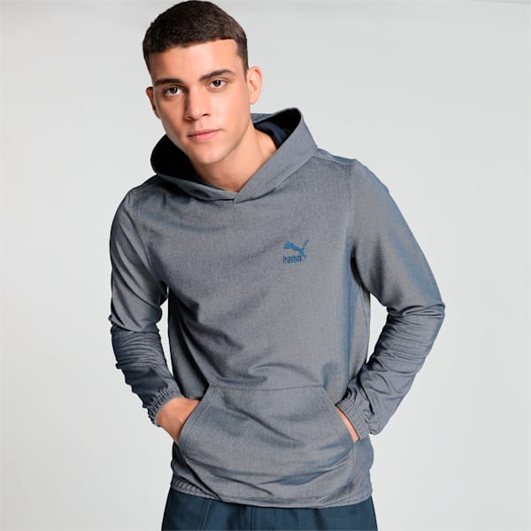 Modern Indigo Men's Hoodie, Mood Indigo, extralarge-IND