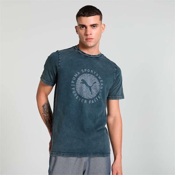 Classics Modern Indigo Men's T-shirt, Mood Indigo, extralarge-IND