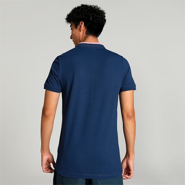 Classics Modern Men's Slim Fit Tipping Polo, Parisian Blue, extralarge-IND