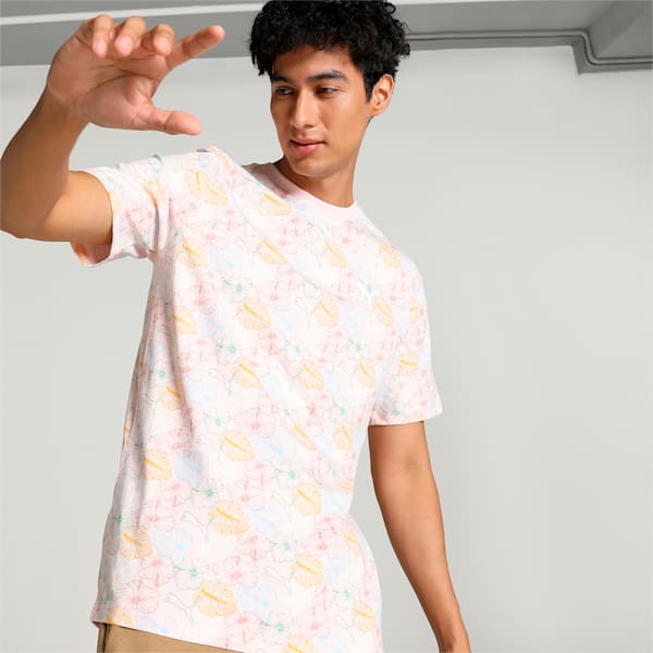 Holiday Men's T-shirt, Frosty Pink, extralarge-IND