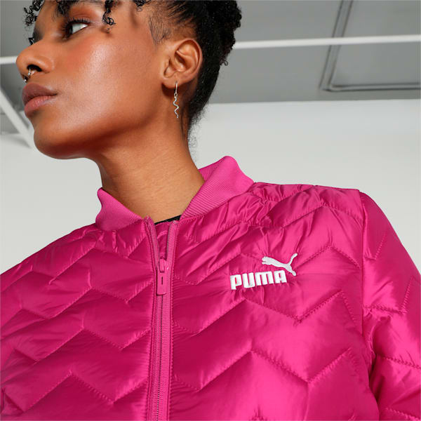 Women's Woven Bomber Jacket, Pinktastic, extralarge-IND