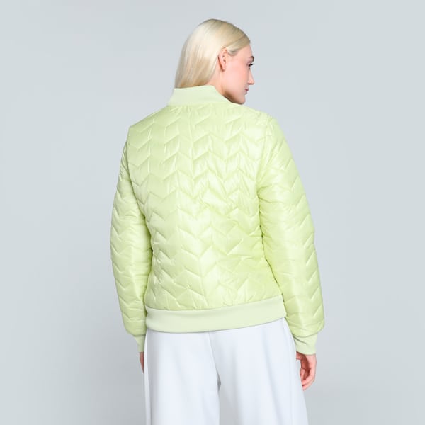 Women's Woven Bomber Jacket, Pistachio Green, extralarge-IND