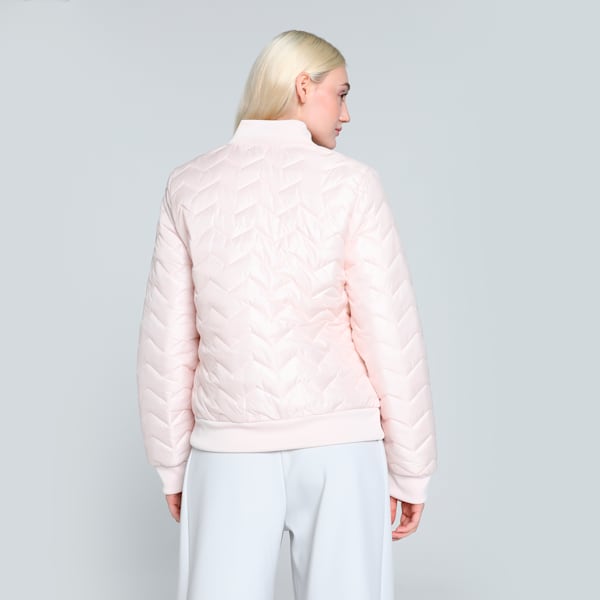 Women's Woven Bomber Jacket, Island Pink, extralarge-IND
