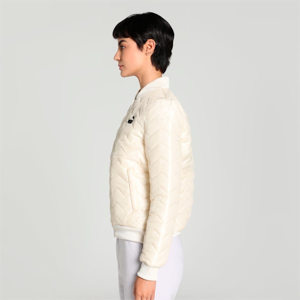 Women's Woven Bomber Jacket, Alpine Snow, extralarge-IND