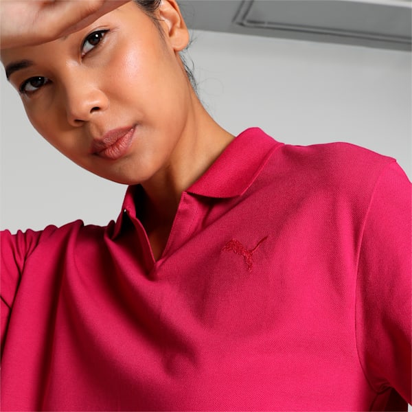 Essential Women's Relaxed Fit Polo, Pinktastic, extralarge-IND