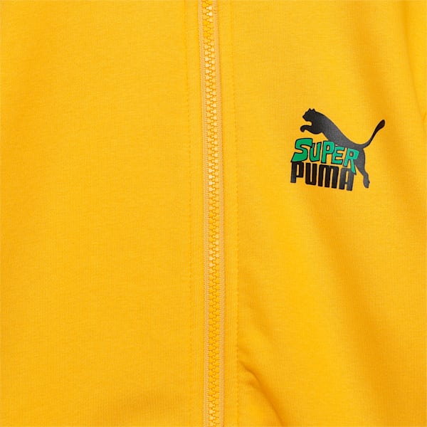 Super PUMA Boy's Knitted Jacket, Yellow Sizzle, extralarge-IND