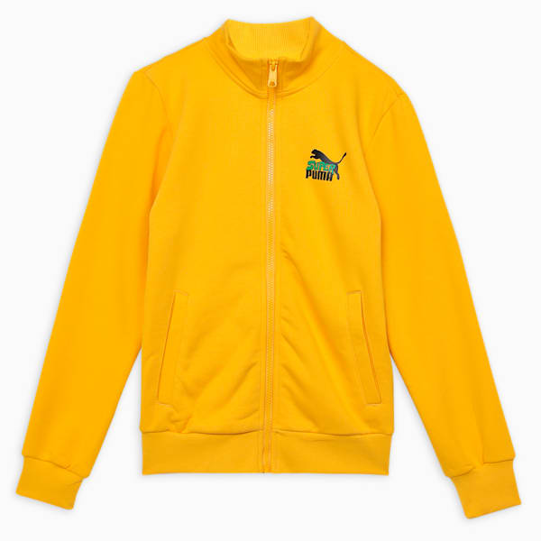 Super Boy's Knitted Jacket, Yellow Sizzle, extralarge-IND