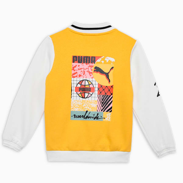 Worldwide Boy's Bomber Jacket, Yellow Sizzle, extralarge-IND