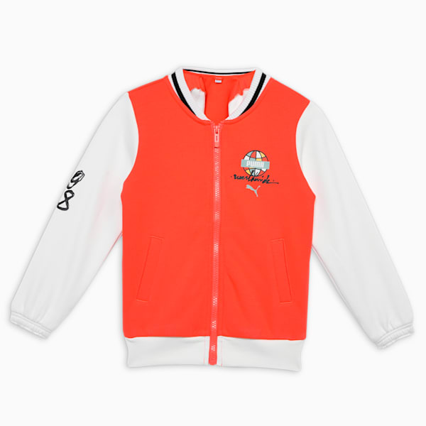 Worldwide Boy's Bomber Jacket, Hot Heat, extralarge-IND