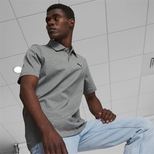 Polo Essential, homme, Medium Gray Heather, extralarge
