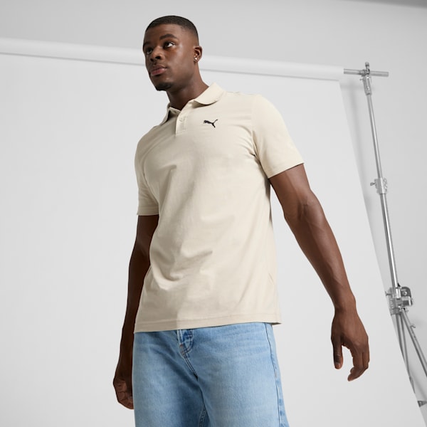 Essential Men's Polo, Desert Dust, extralarge