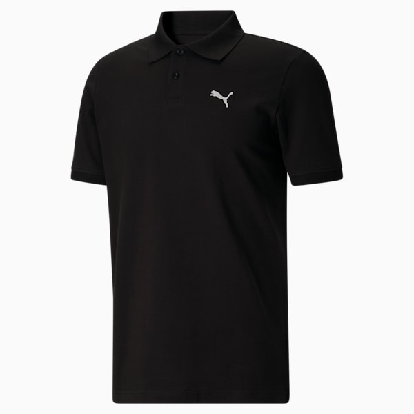 Essential Pique Men's Polo, PUMA Black, extralarge