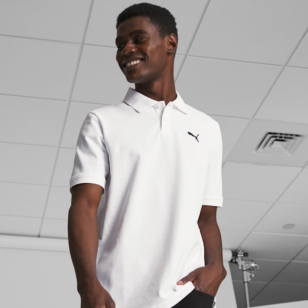 Essential Pique Men's Polo, PUMA White, extralarge