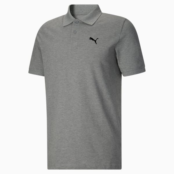 Polo Essential Pique Homme, Medium Gray Heather, extralarge