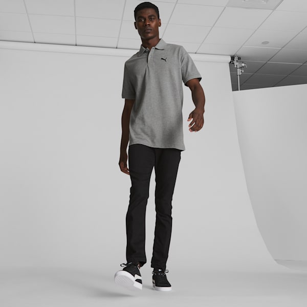 Polo Essential Pique Homme, Medium Gray Heather, extralarge
