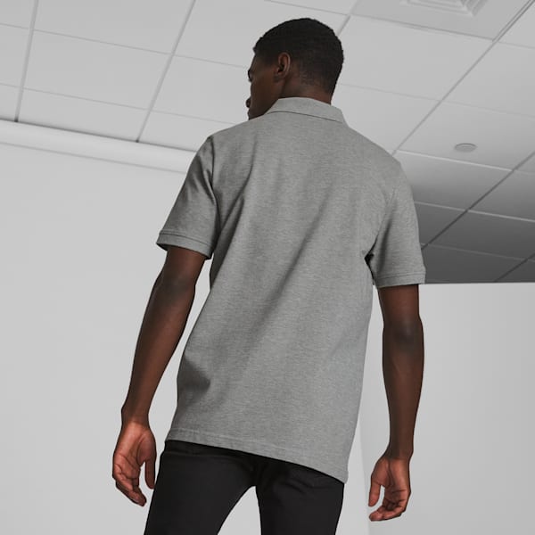 Polo Essential Pique Homme, Medium Gray Heather, extralarge