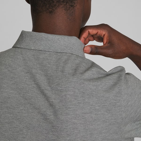 Polo Essential Pique Homme, Medium Gray Heather, extralarge