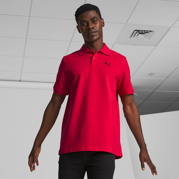 Essential Pique Men's Polo, For All Time Red, extralarge