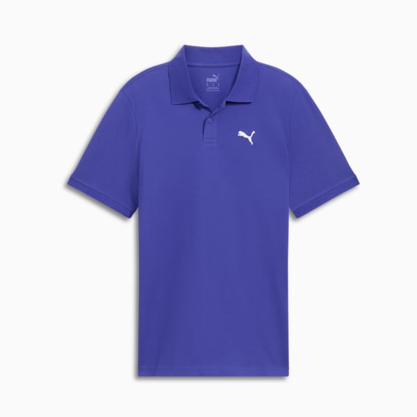 Essential Pique Men's Polo, Lapis Lazuli, extralarge