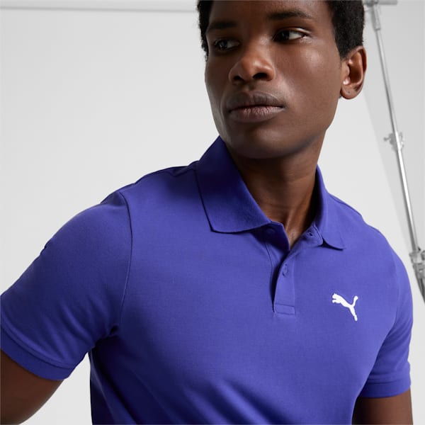 Essential Pique Men's Polo, Lapis Lazuli, extralarge